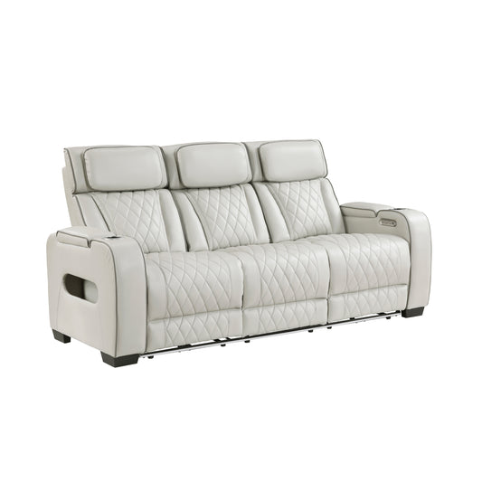 9516TPE*2PWH - 2pc Set: Sofa, Love (Power)
