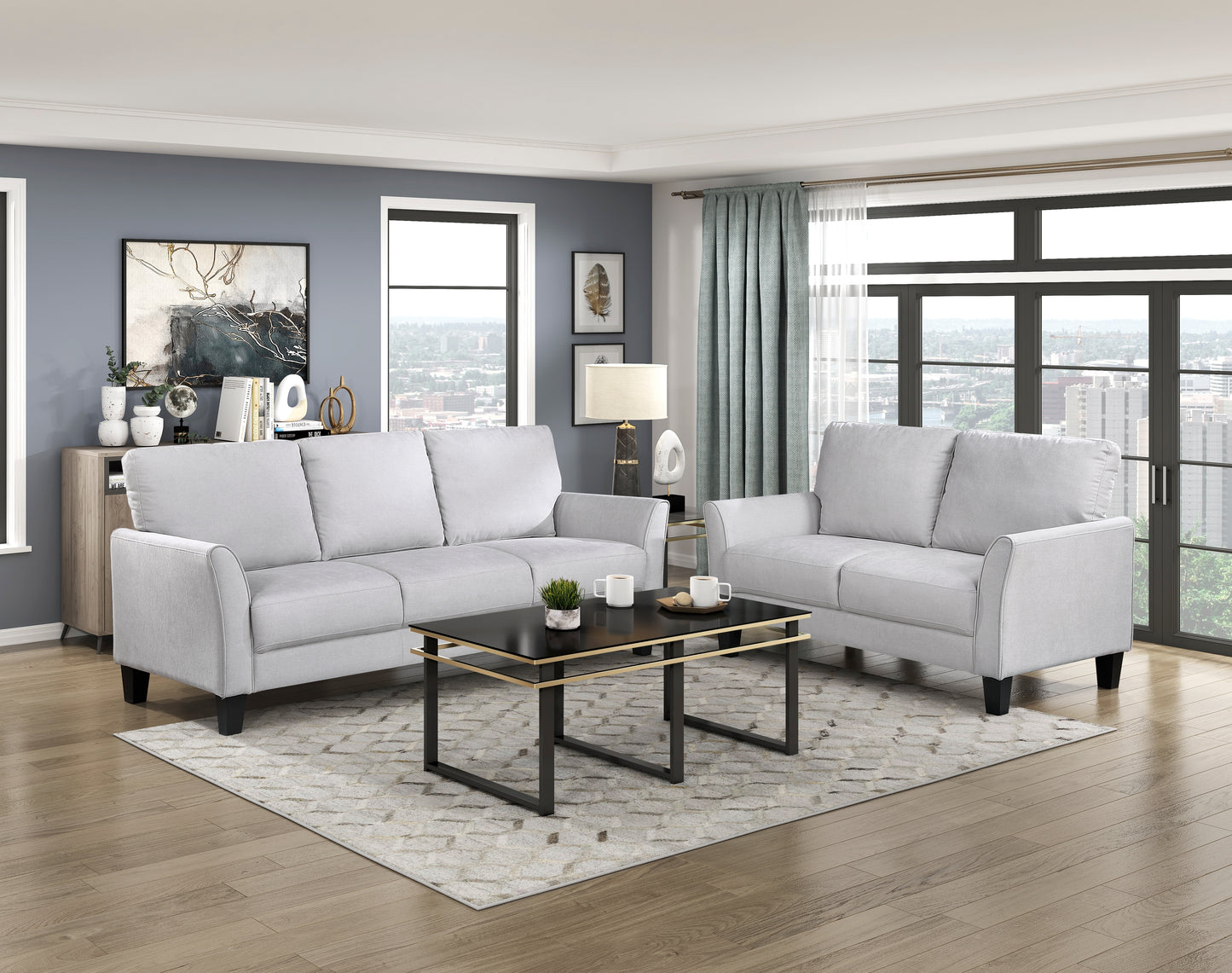 9519GRY-3 - Sofa