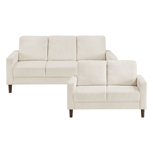 9520BEG*2 - 2pc Set: Sofa, Love