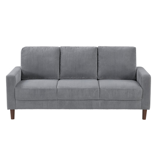 9520GRY*2 - 2pc Set: Sofa, Love