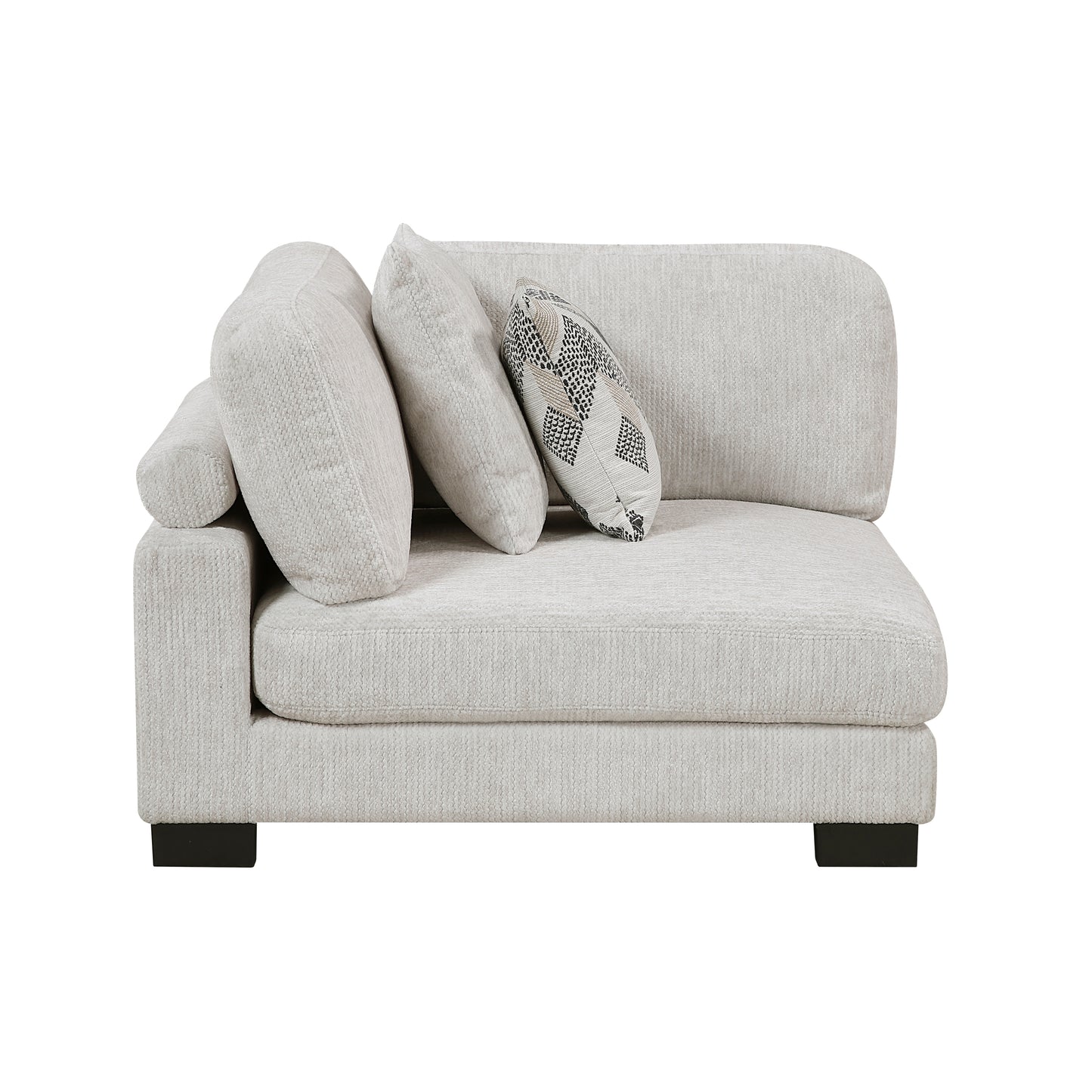 9555BEG*42CRACOT - (4)4-Piece Modular Sectional with Ottoman