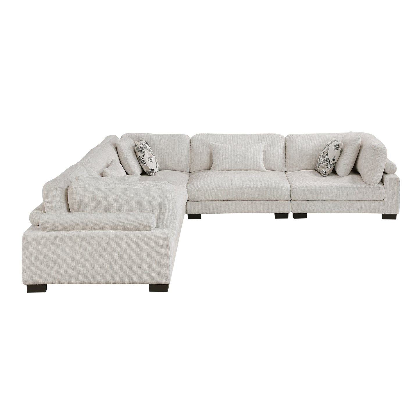 9555BEG*53CR2AC - (5)5-Piece Modular Sectional