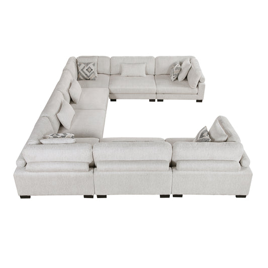 9555BEG*84CR4AC - (8)8-Piece Modular Sectional
