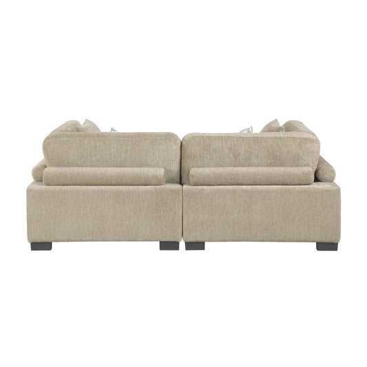 9555BRW-2* - (2)Love Seat