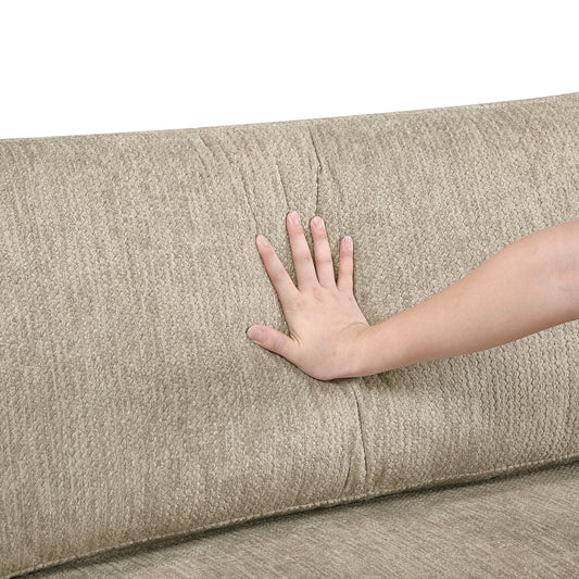 9555BRW*72CR3ACVCOT - (7)7-Piece Modular Sectional with Ottoman