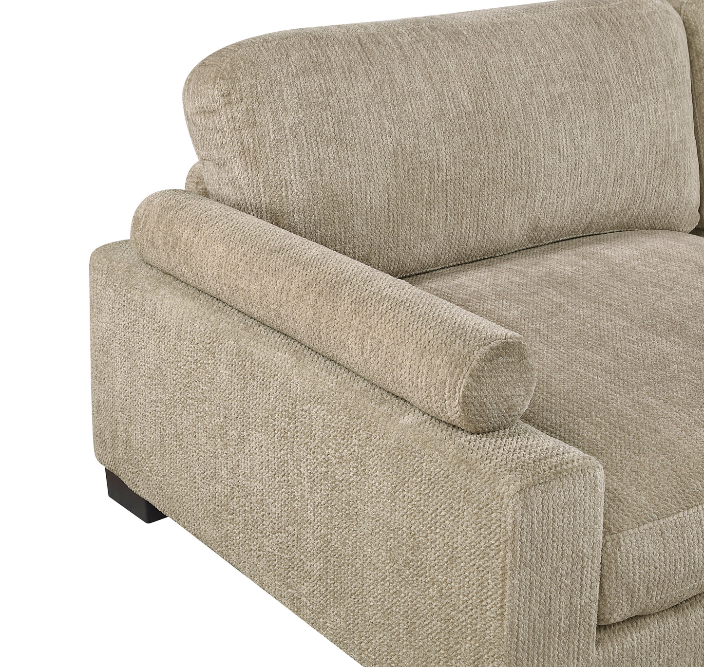 9555BRW*5CR2ACVCOT - (5)5-Piece Modular Sectional with Chaise and Ottoman