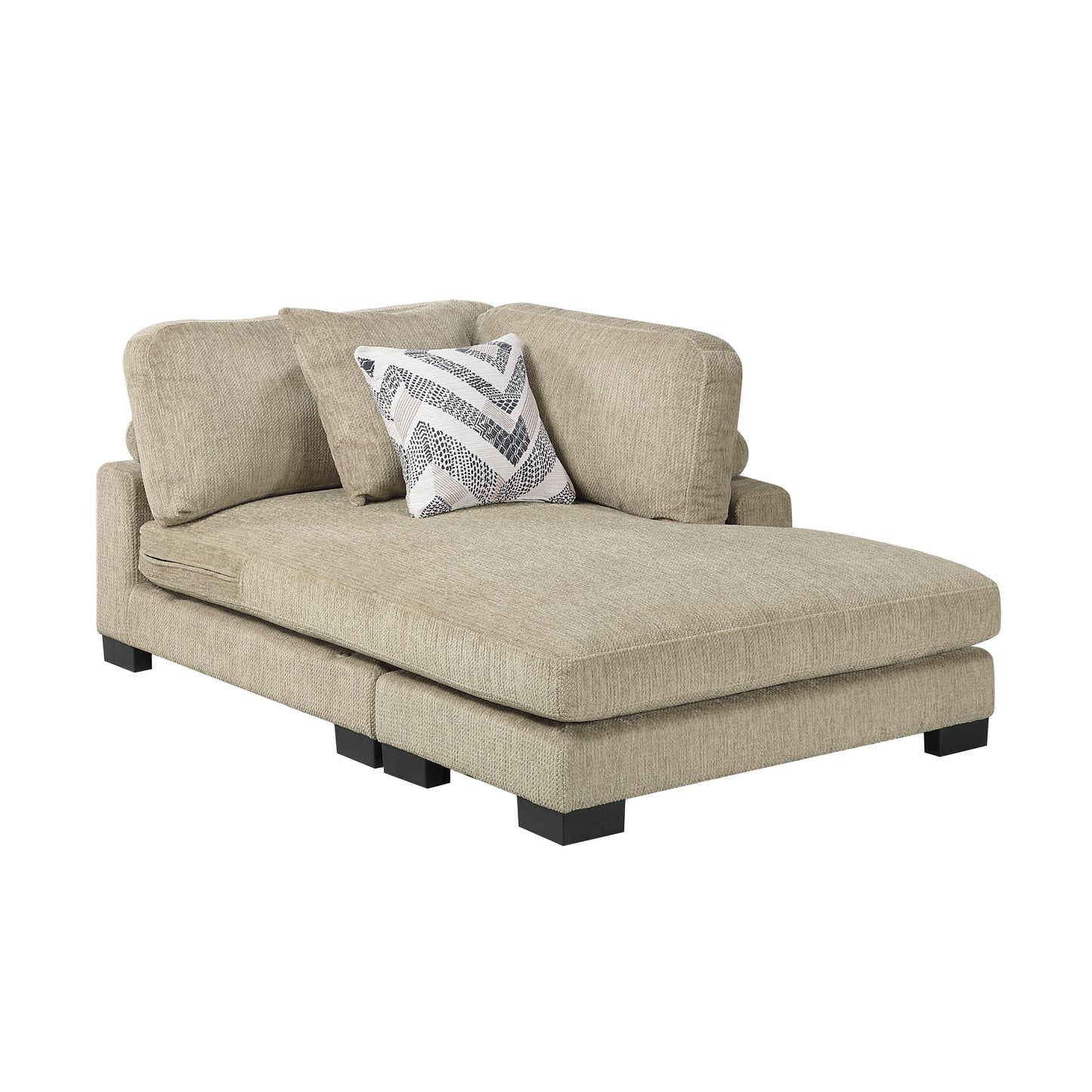 9555BRW*4CR2ACVC - (4)4-Piece Modular Sectional with Chaise