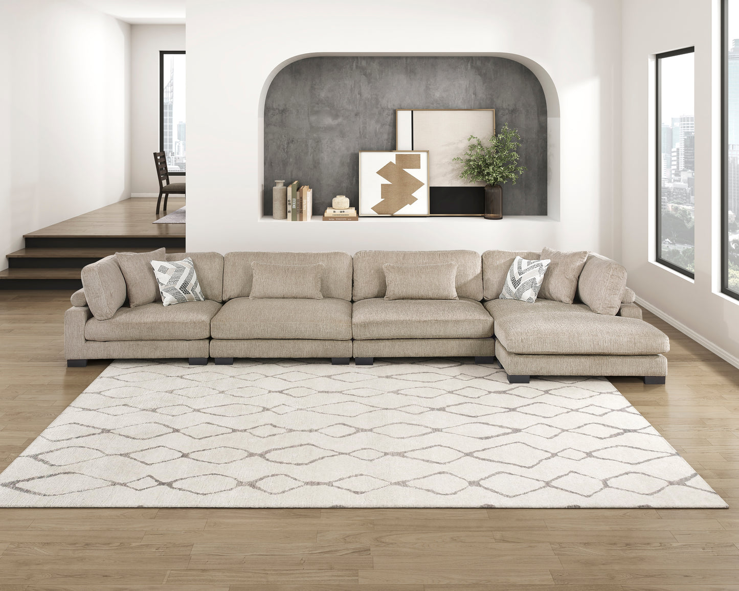 9555BRW-CR - Corner Seat