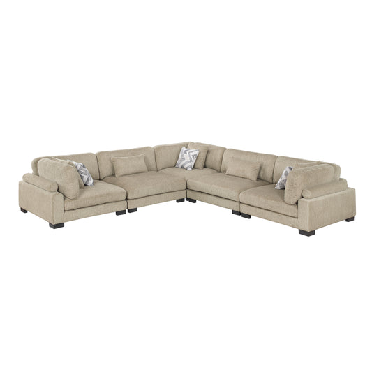 9555BRW*53CR2AC - (5)5-Piece Modular Sectional