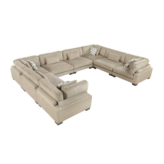 9555BRW*84CR4AC - (8)8-Piece Modular Sectional