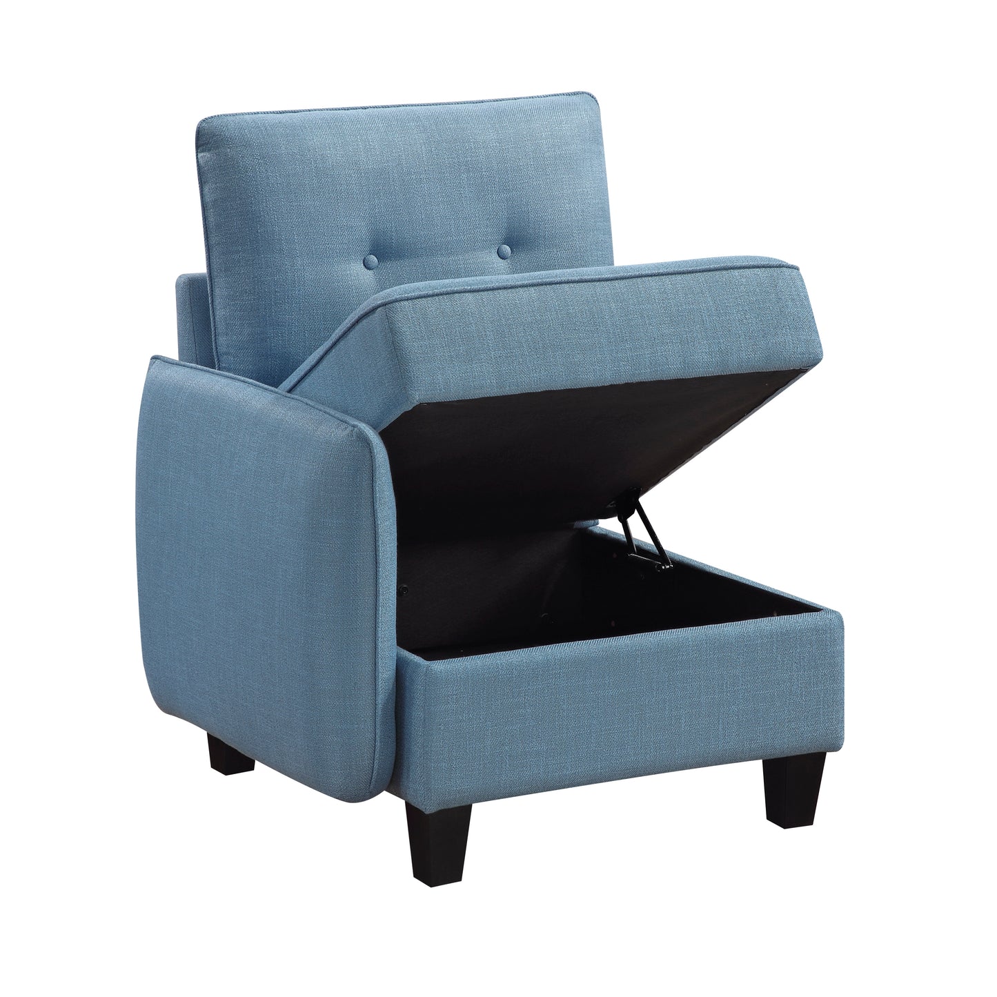 9557BUE-C1A - Chair with One Arm and Storage