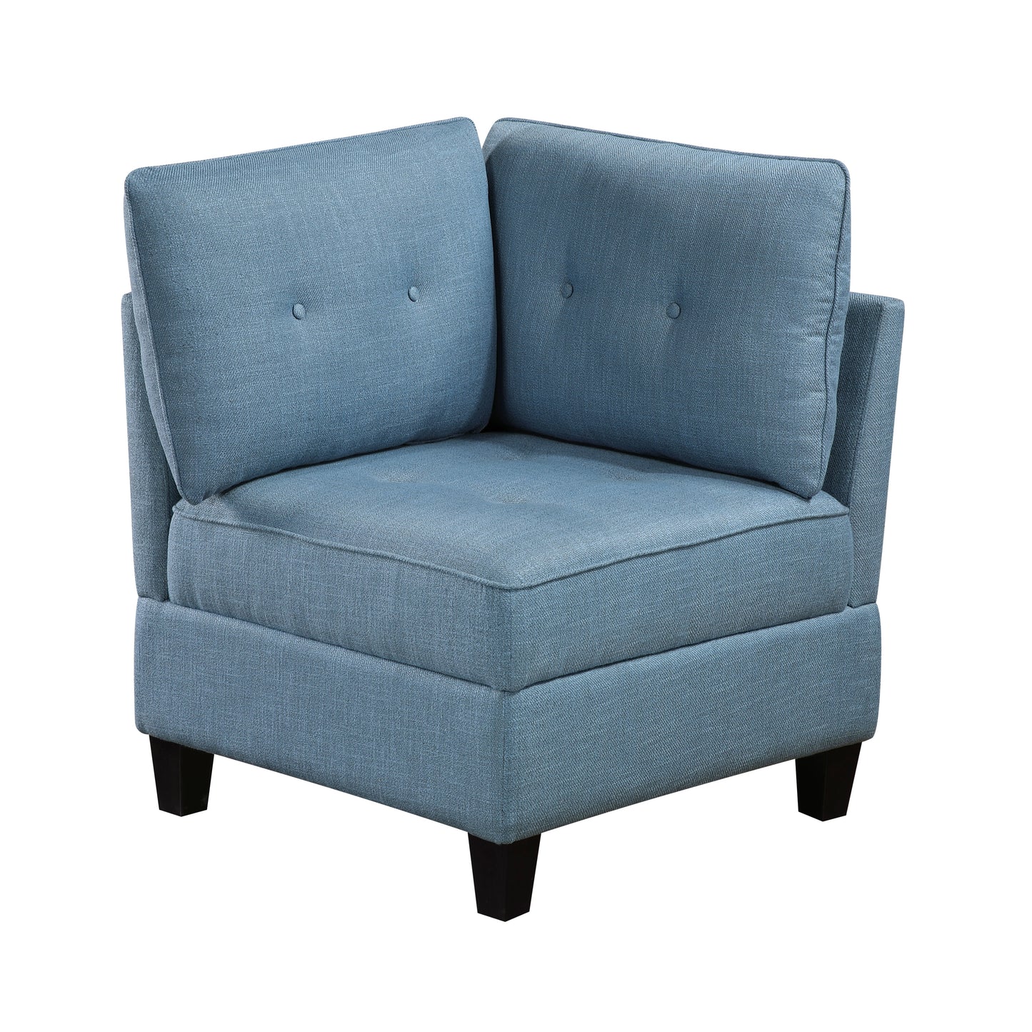 9557BUE*4SC - (4)4-Piece Sectional with Storage
