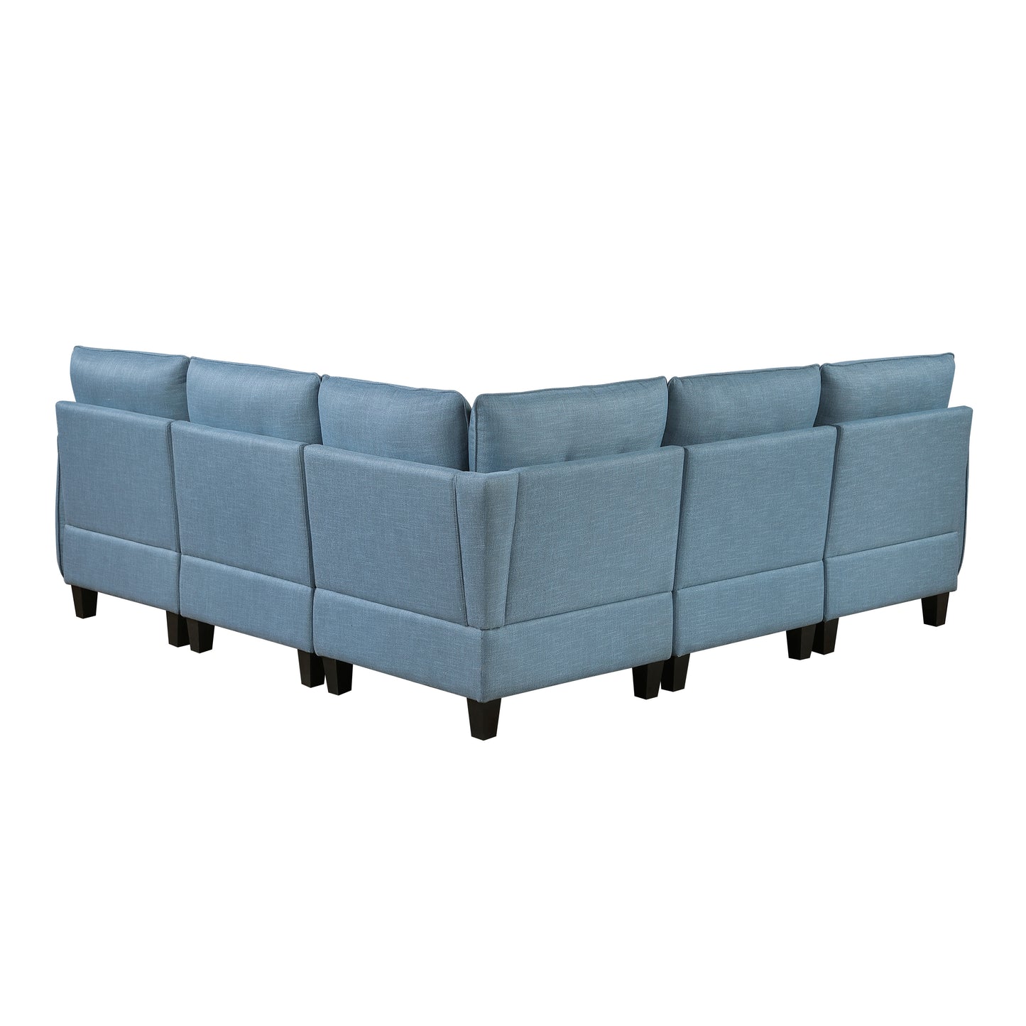 9557BUE*5SC - (5)5-Piece Sectional with Storage