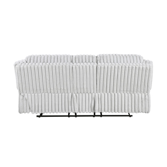 9577GY-2 - Double Reclining Love Seat with Center Console