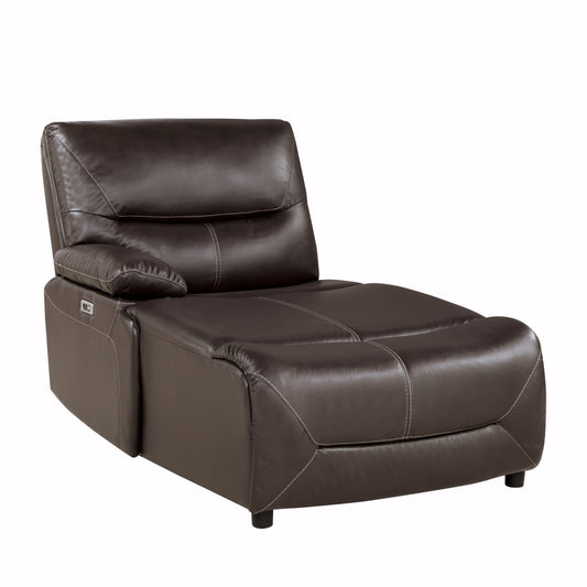 9579BRW-LCPW - (1/6)Power Left Side Reclining Chaise with USB Port