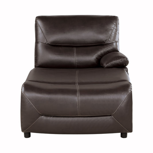 9579BRW-RCPW - (6/6)Power Right Side Reclining Chaise with USB Port