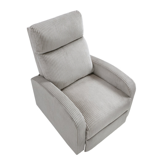 9588GRY-1PB - Push Back Reclining Chair