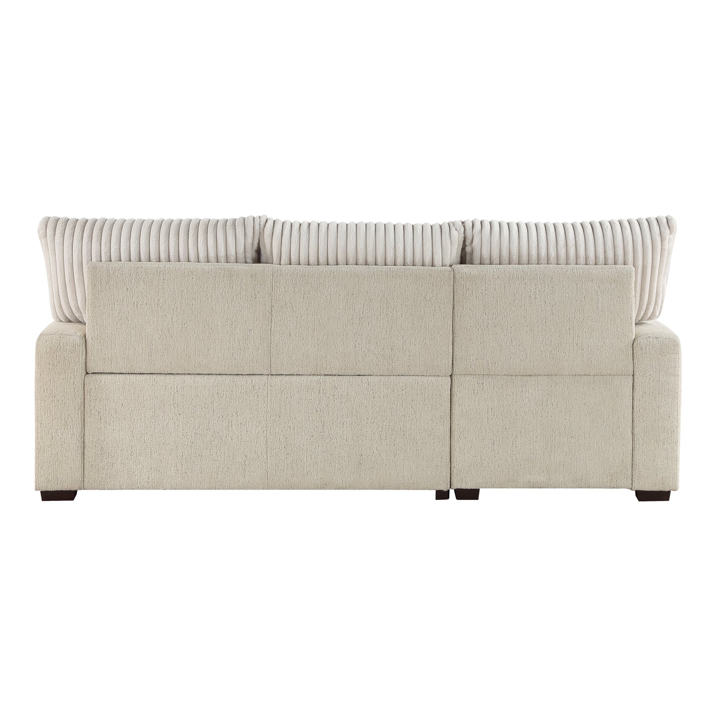 9605BE*2LCRL - (2)2-Piece Sectional with Left Chaise and Drop-Down Cup holders, Storage Pouch, Pull-out Bed and Hidden Storage