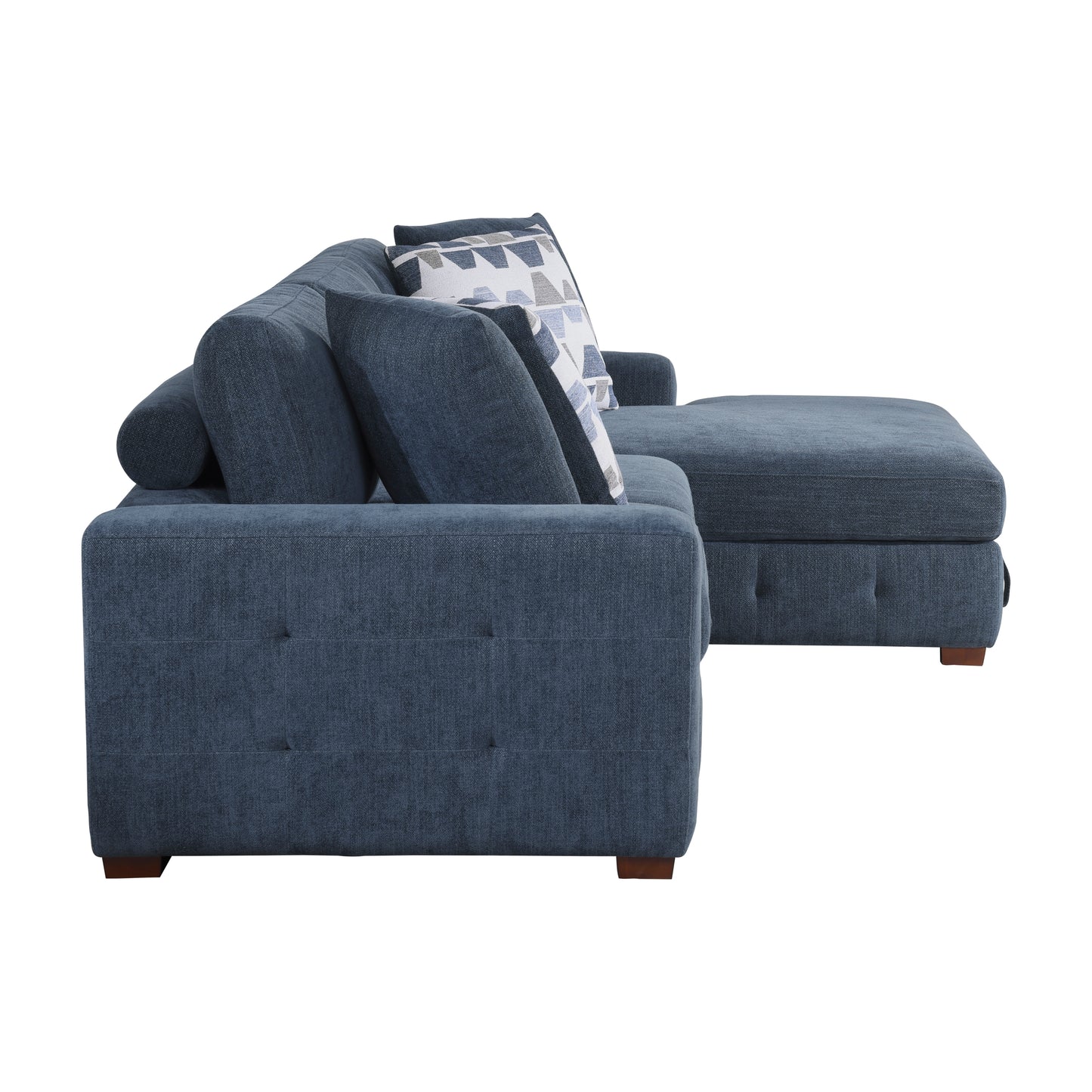 9624BU*32LRC - (3)3-Piece Sectional with Right Chaise and Ottoman