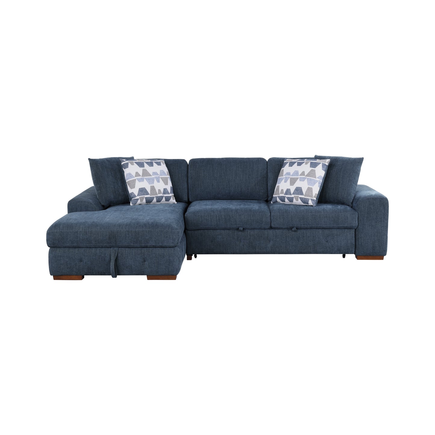 9624BU*3LC2R - (3)3-Piece Sectional with Left Chaise and Ottoman