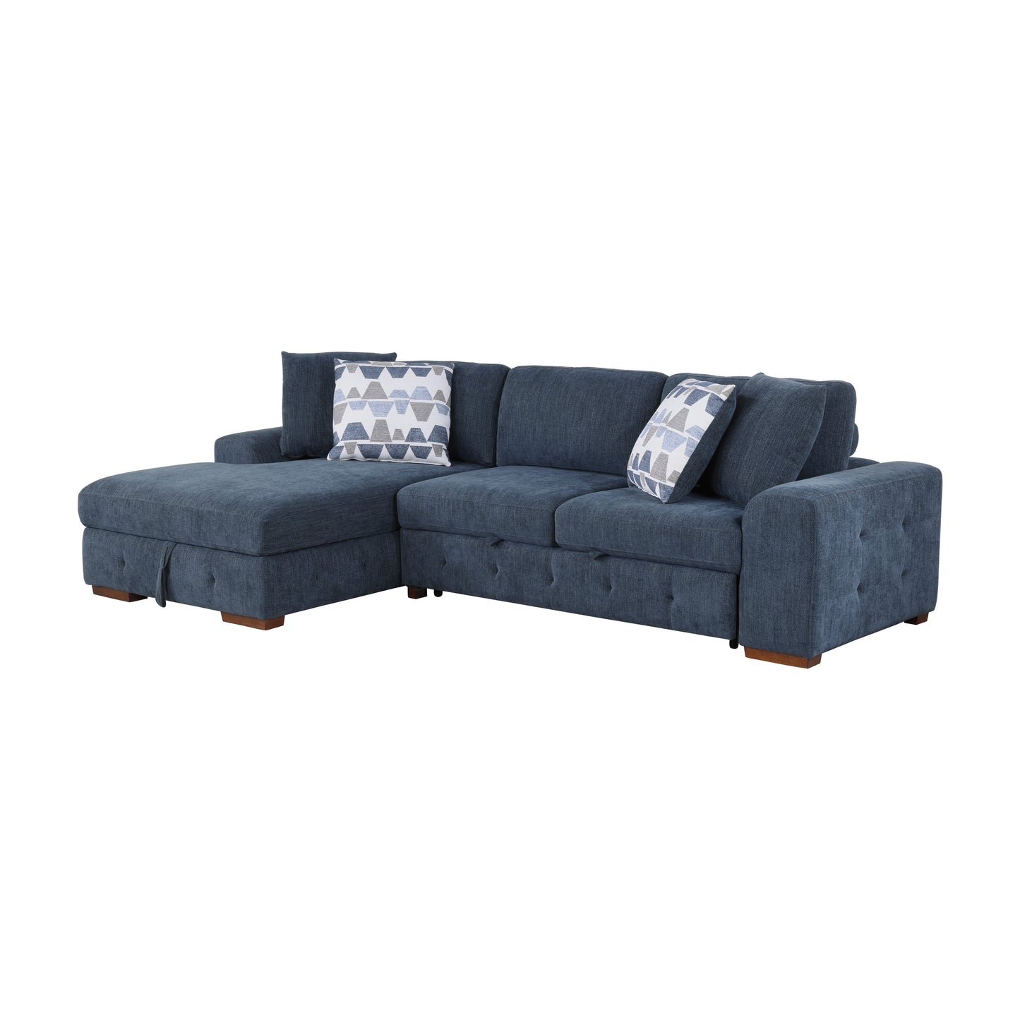 9624BU*3LC2R - (3)3-Piece Sectional with Left Chaise and Ottoman