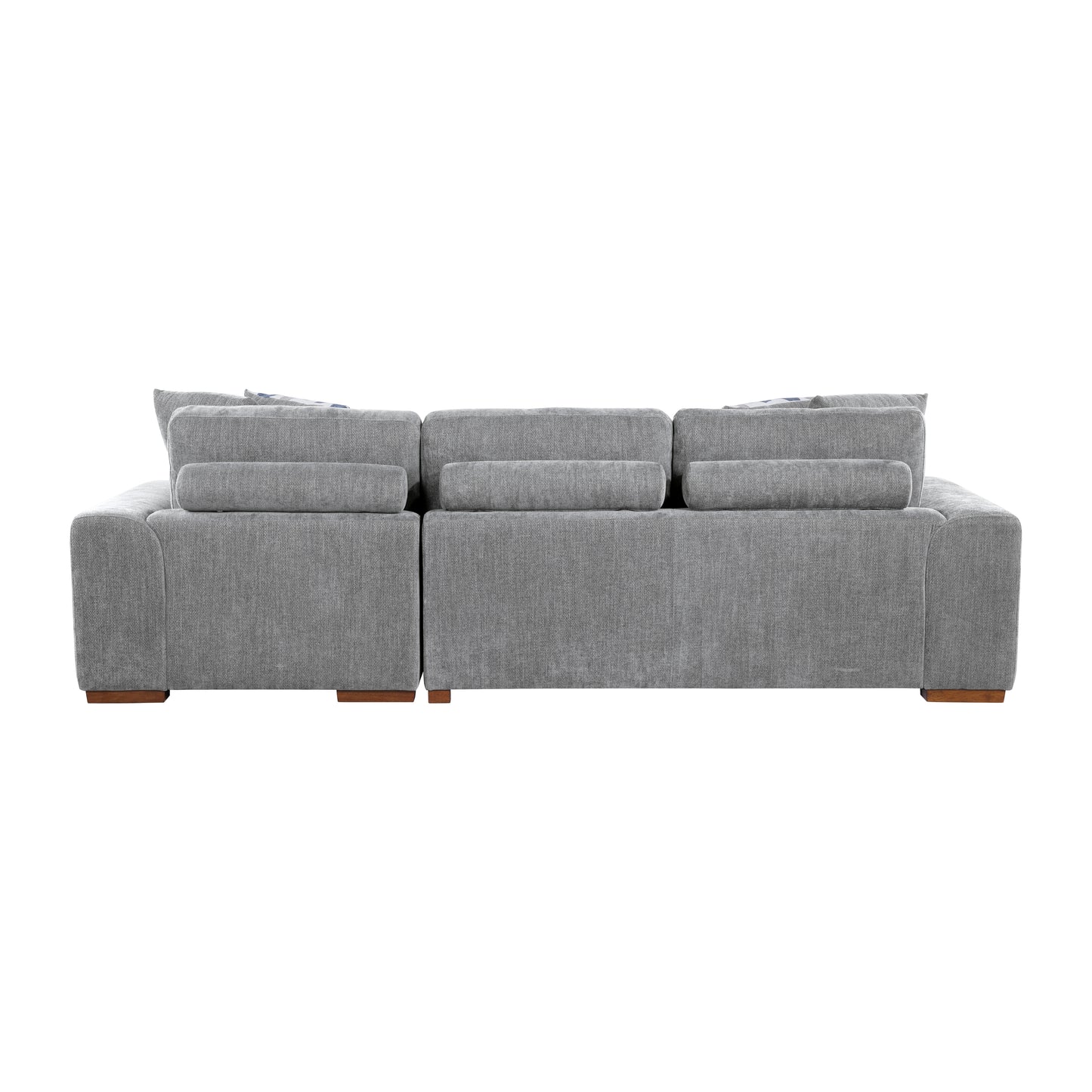 9624GY*32LRC - (3)3-Piece Sectional with Right Chaise and Ottoman