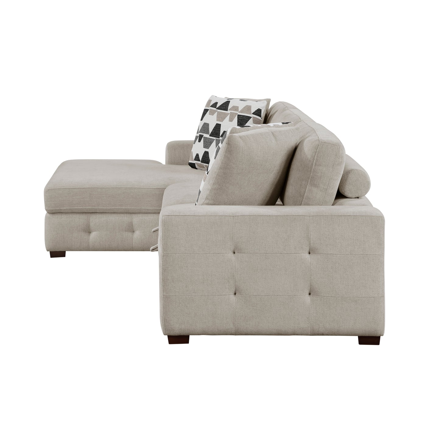 9624TP*3LC2R - (3)3-Piece Sectional with Left Chaise and Ottoman