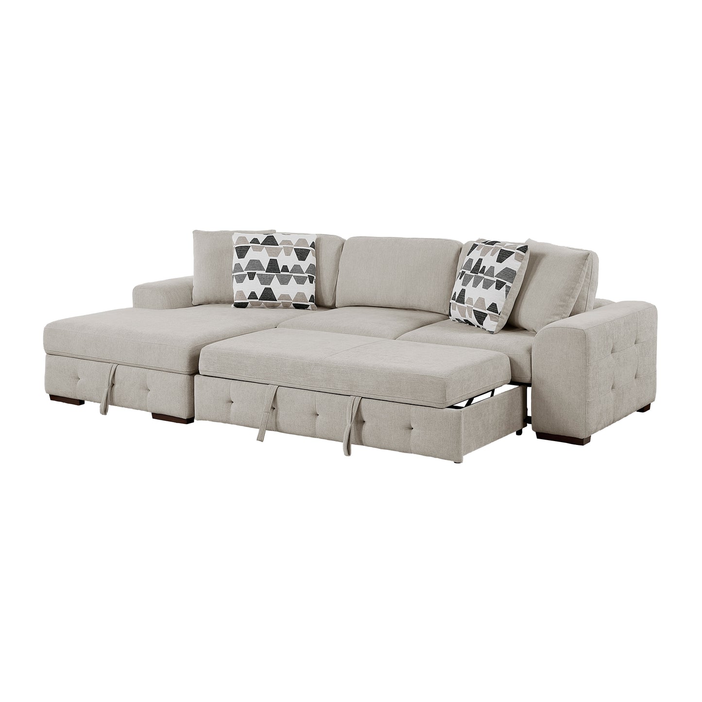 9624TP*3LC2R - (3)3-Piece Sectional with Left Chaise and Ottoman