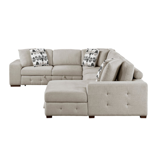9624TP*42LRC - (4)4-Piece Sectional with Right Chaise