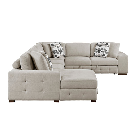 9624TP*42RLC - (4)4-Piece Sectional with Left Chaise