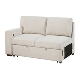 9630BE*32LRC - (3)Sectional with Right Chaise, Pull-out Bed, Hidden Storages and Shelves, Charging Ports