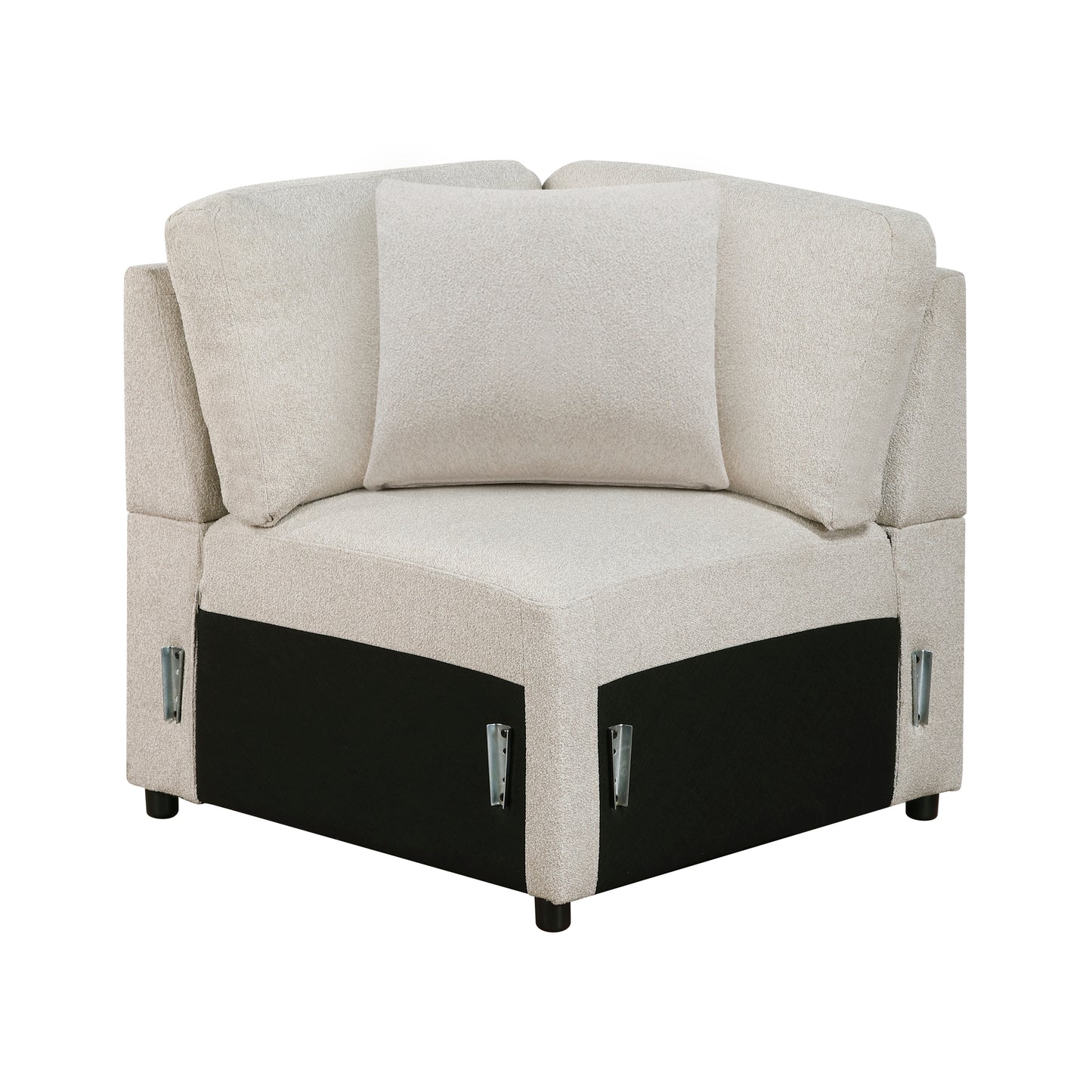 9630BE*4LC2R - (4)Sectional with Left Chaise, Pull-out Bed, Hidden Storages and Shelves, Charging Ports