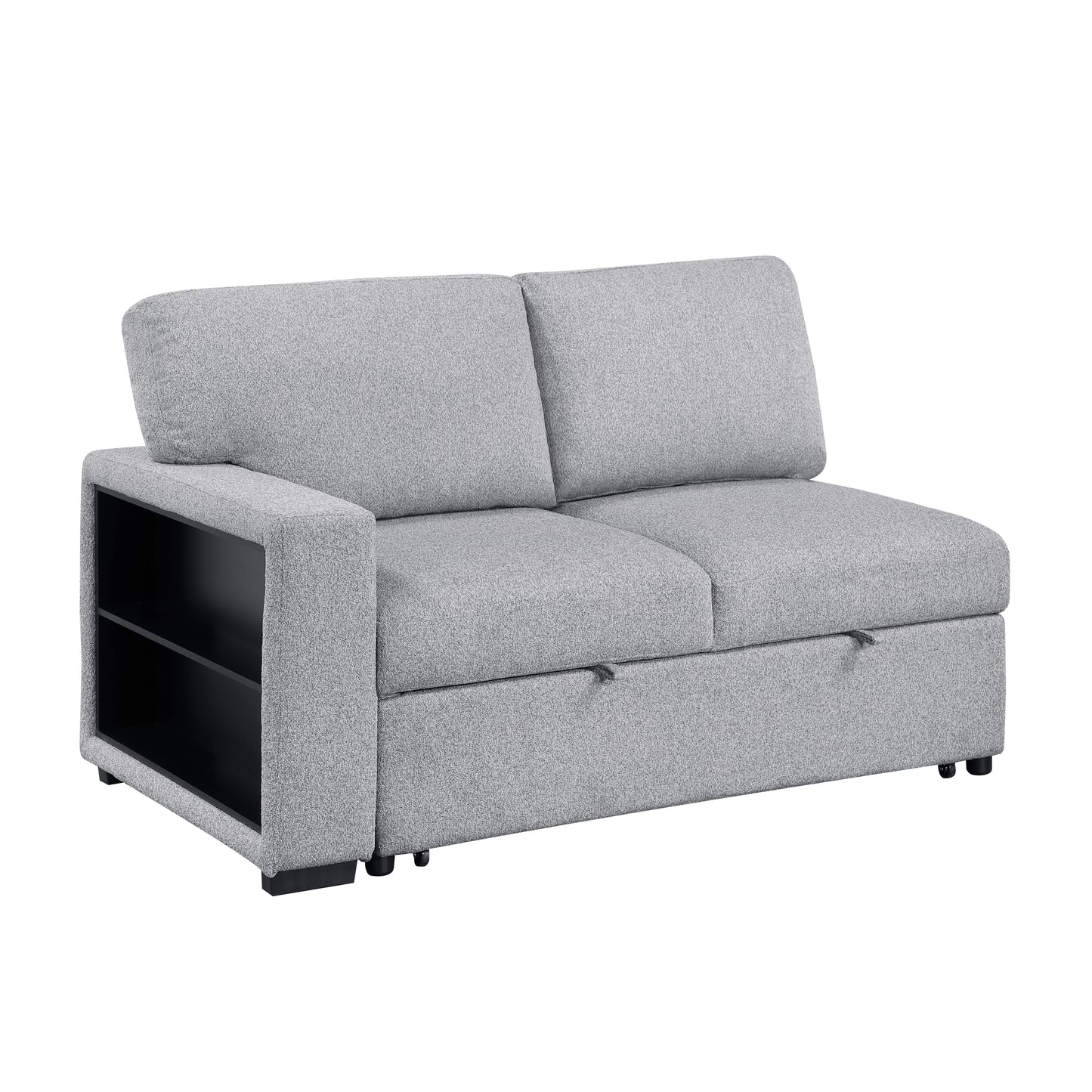 9630GY*22LRC - (2)Sectional with Right Chaise, Pull-out Bed, Hidden Storage and Shelves, Charging Ports