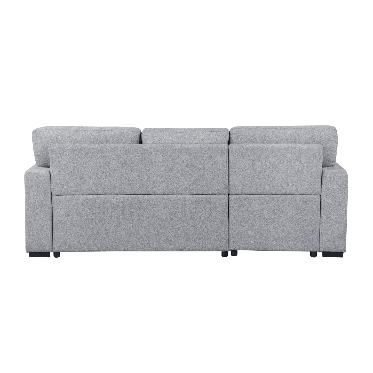 9630GY*2LC2R - (2)Sectional with Left Chaise, Pull-out Bed, Hidden Storages and Shelves, Charging Ports