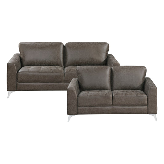 9637BRG*2 - 2pc Set: Sofa, Love