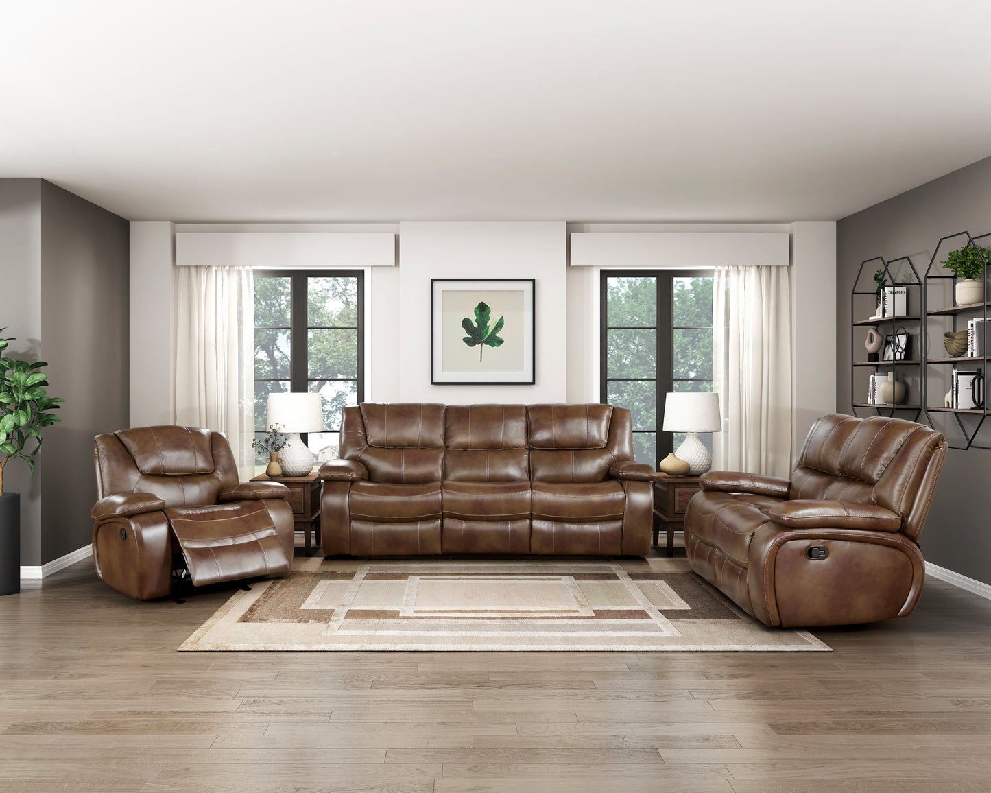 9639BR-2 - Double Reclining Love Seat