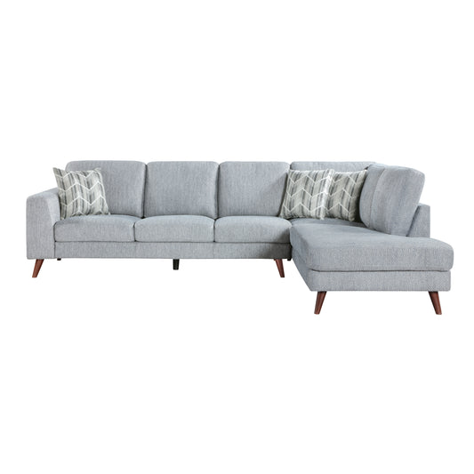 9644BGY*23L5R - (2)2-Piece Sectional with Right Chaise
