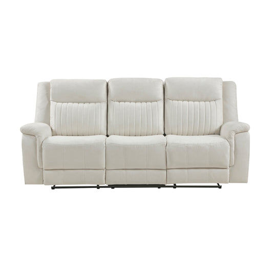 9646BE-3 - Double Reclining Sofa, Beige