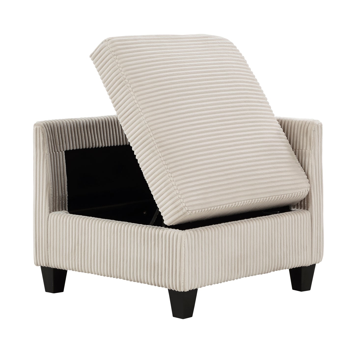 9650BE*6SC - (6)6-Piece Sectional with Storage, Storage Pouches and Charging Ports