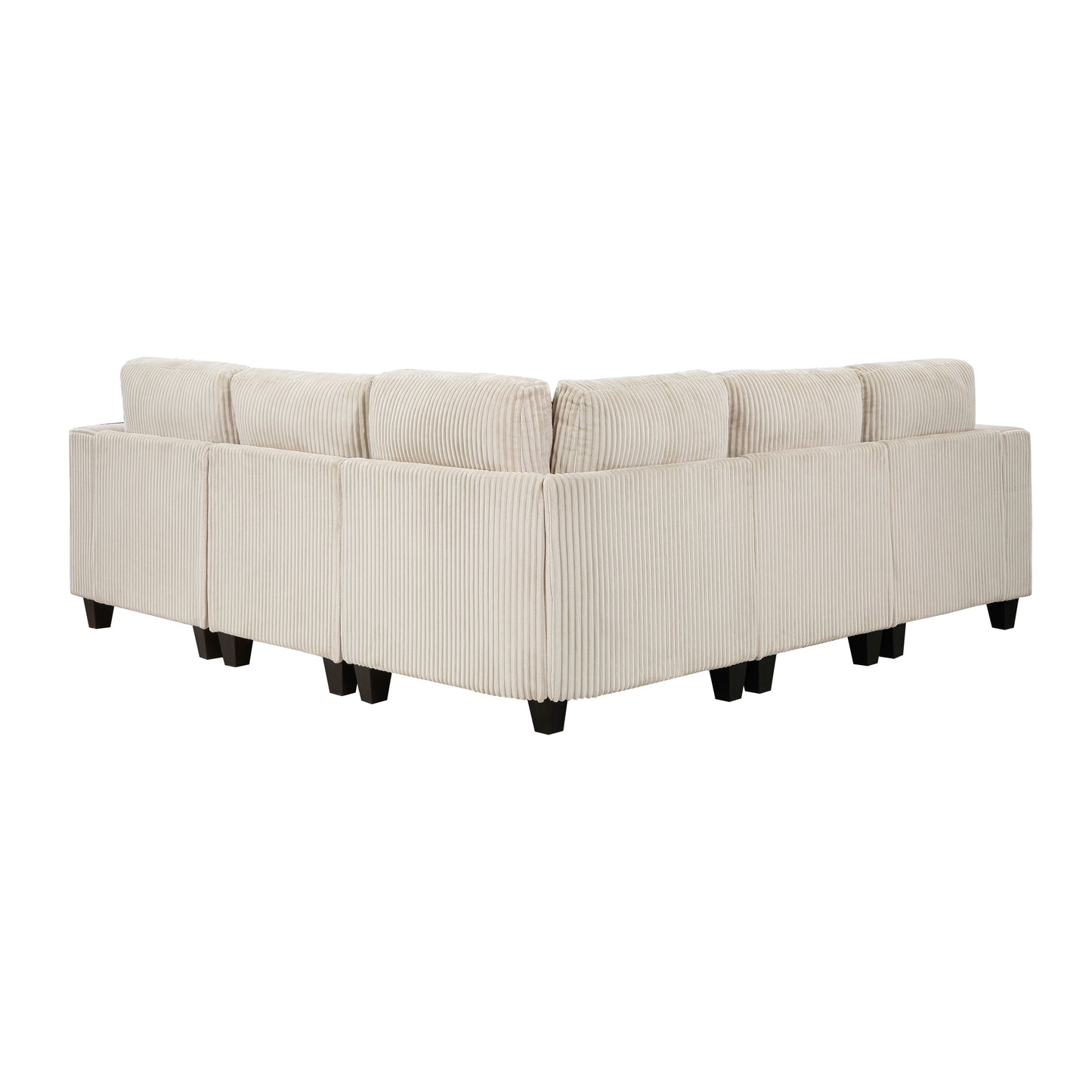 9650BE*5SC - (5)5-Piece Sectional with Storage, Storage Pouches and Charging Ports