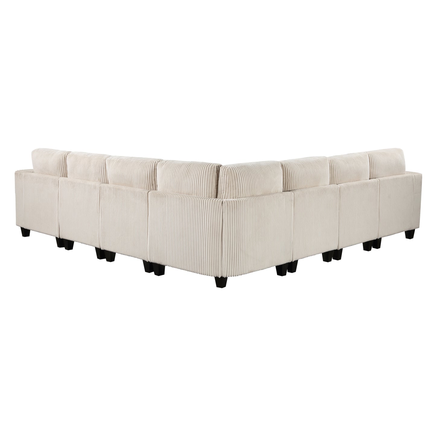 9650BE*7SC - (7)7-Piece Sectional with Storage, Storage Pouches and Charging Ports