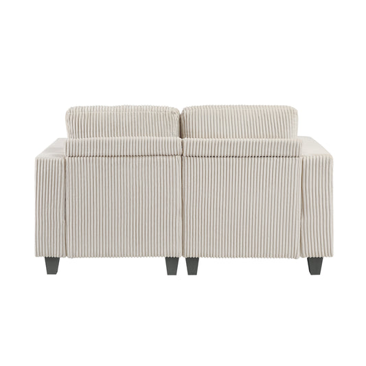 9650NBE-2* - (2)Love Seat with Storage, Storage Pouches and Charging Ports
