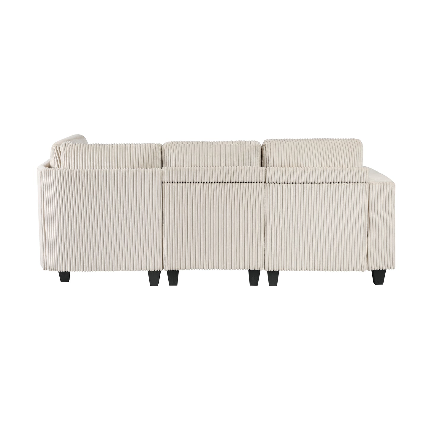 9650NBE*4SC - (4)4-Piece Sectional with Storage, Storage Pouches and Charging Ports