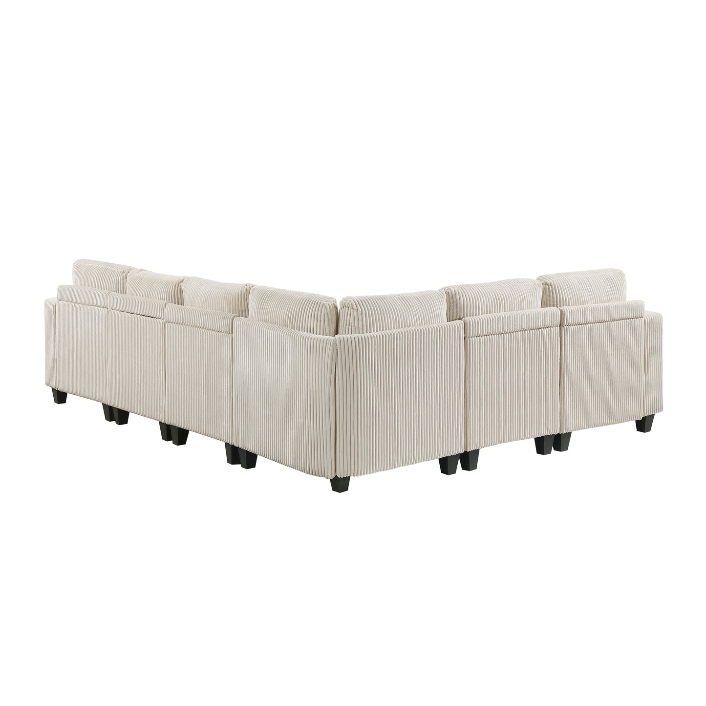 9650NBE*6SC - (6)6-Piece Sectional with Storage, Storage Pouches and Charging Ports