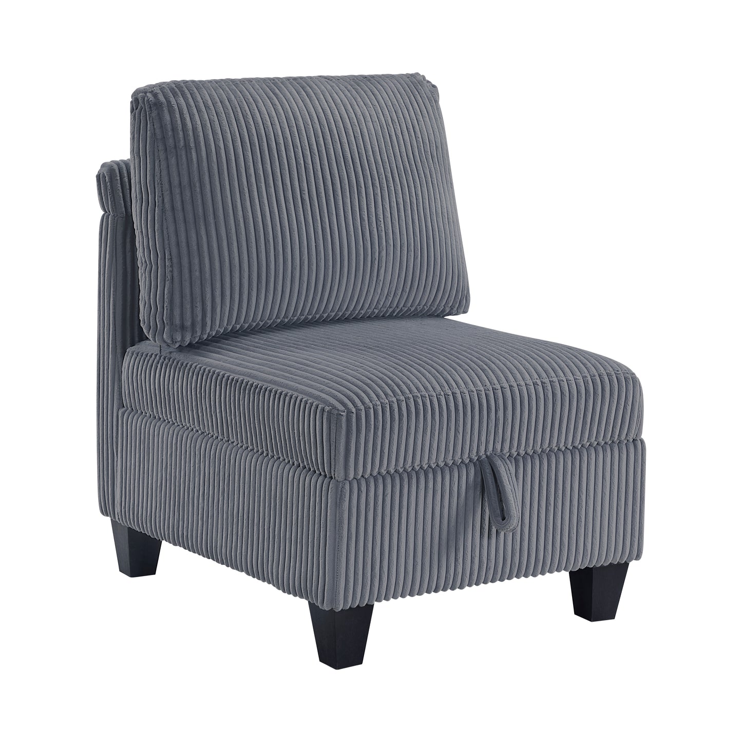 9650NDG*6SC - (6)6-Piece Sectional with Storage, Storage Pouches and Charging Ports