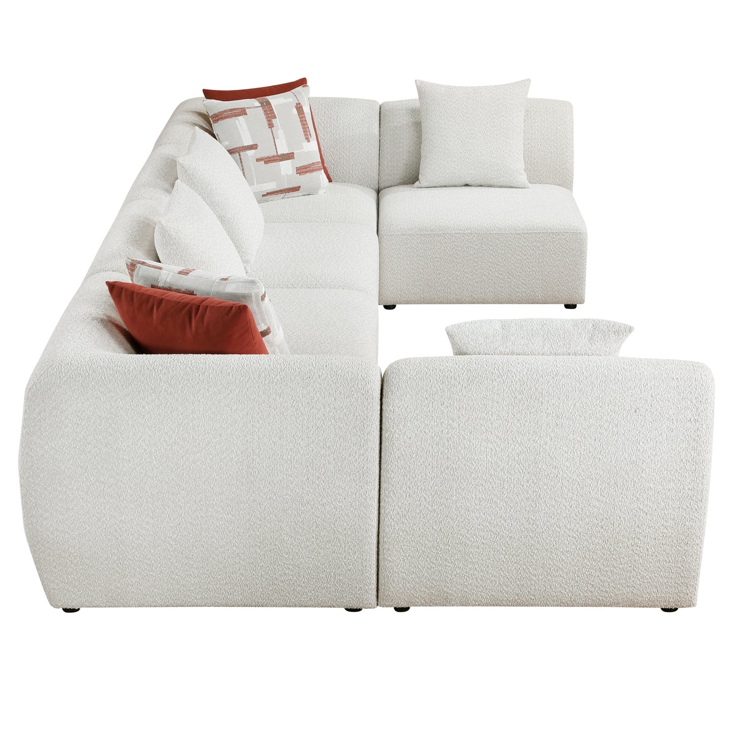 9669CN*62CR4AC - (6)6-Piece Modular Sectional