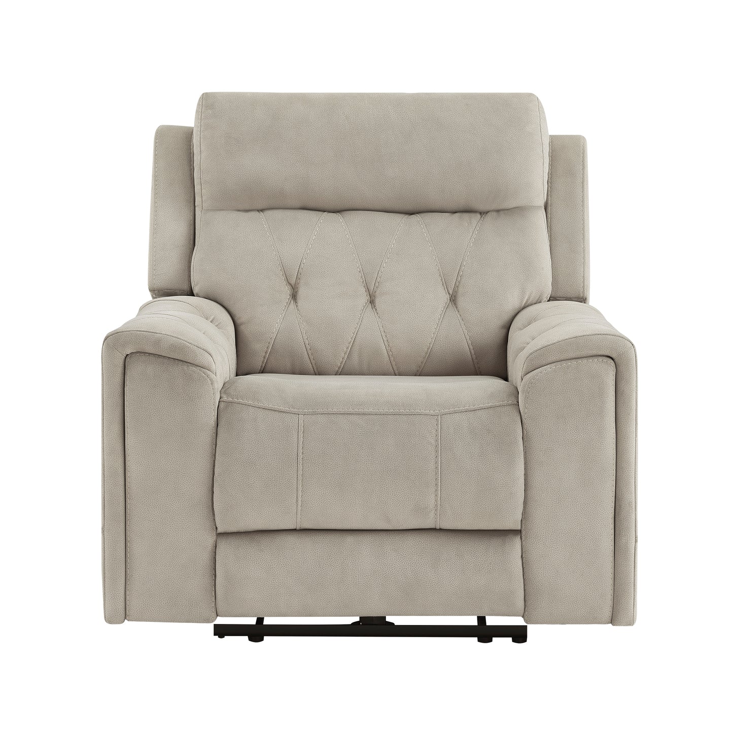 9670TP-1PWH - Power Reclining Chair with Power Headrest, Hidden Arms Cup Holders and Charging Ports
