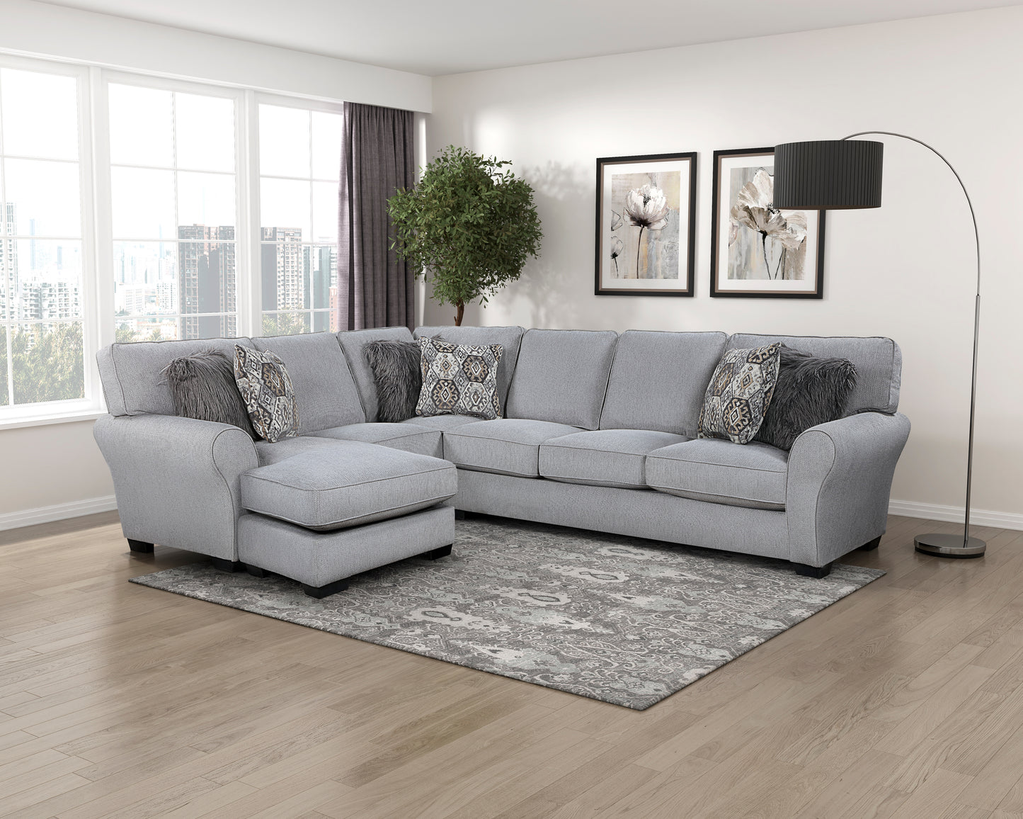 9679GY*SC - (2)2-Piece Reversible Sectional