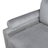 9688GY*52CR2ACOT - (5)5-Piece Modular Sectional with Ottoman