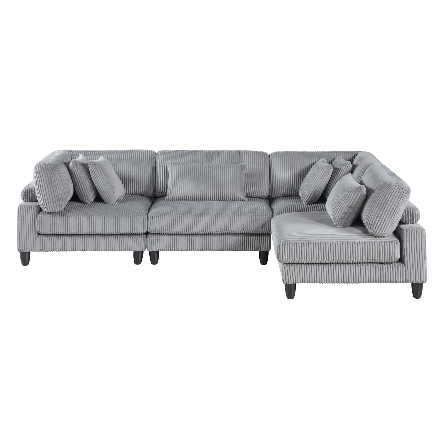 9688GY*42CR2AC - (4)4-Piece Modular Sectional